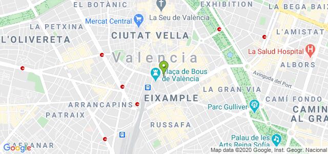 mapa de oficina de la seguridad social valencia 13