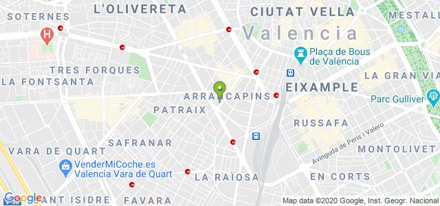 mapa de oficina de la seguridad social valencia 14