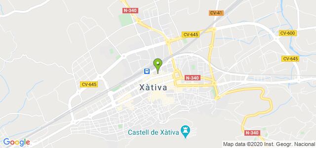 mapa de oficina de la seguridad social xativa 2