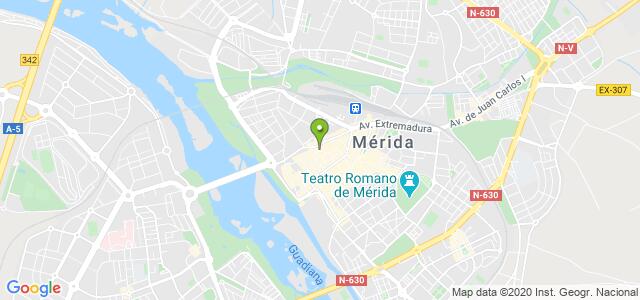 mapa de oficina de la seguridad social merida