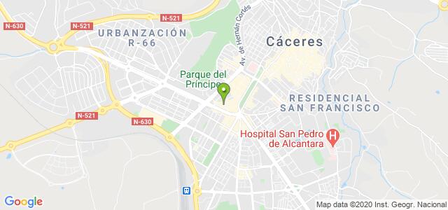 mapa de instituto nacional de la seguridad social caceres