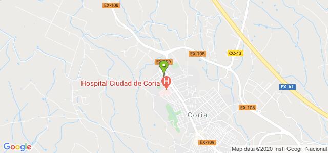 mapa de instituto nacional de la seguridad social coria