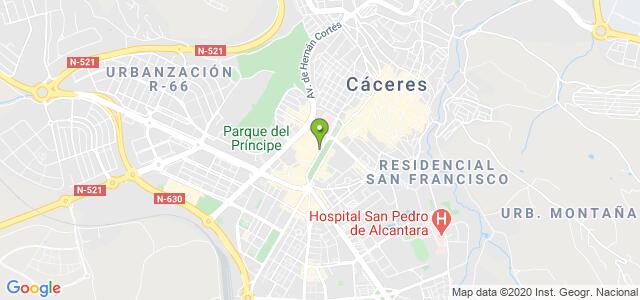 mapa de oficina de la seguridad social caceres 4