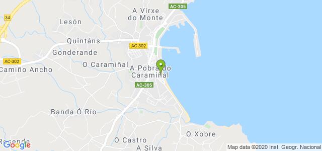 mapa de instituto nacional de la seguridad social a pobra do caraminal