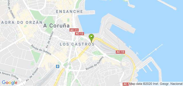 mapa de instituto social de la marina a coruna