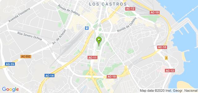 mapa de oficina de la seguridad social a coruna 2