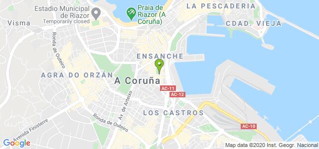 mapa de oficina de la seguridad social a coruna 3