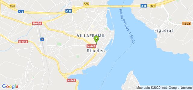 mapa de instituto social de la marina ribadeo