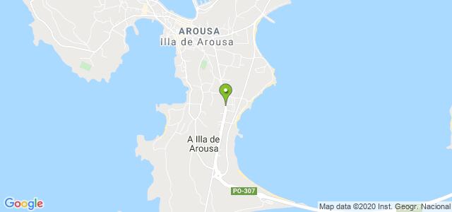 mapa de instituto social de la marina a illa de arousa