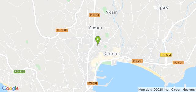 mapa de instituto social de la marina cangas