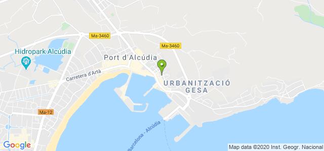 mapa de instituto social de la marina alcudia