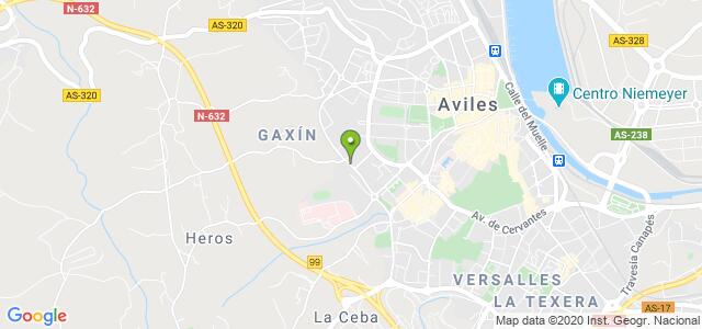 mapa de oficina de la seguridad social aviles