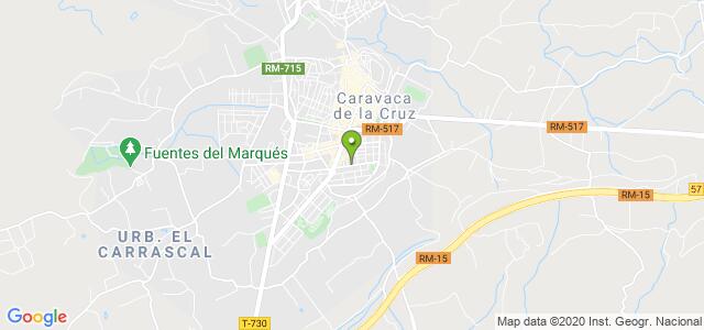 mapa de instituto nacional de la seguridad social caravaca de la cruz