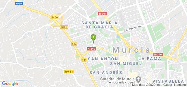 mapa de oficina de la seguridad social murcia 8