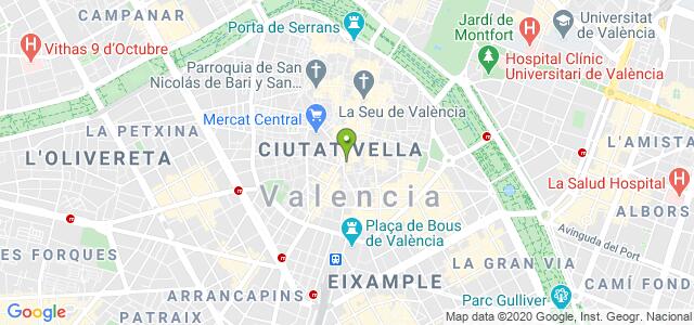 mapa de agencia tributaria de valencia delegacion especial