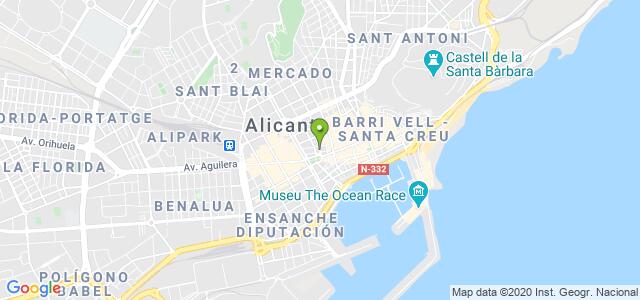 mapa de agencia tributaria de alicante