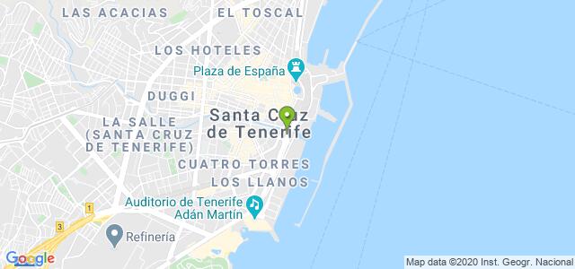 mapa de agencia tributaria de santa cruz de tenerife