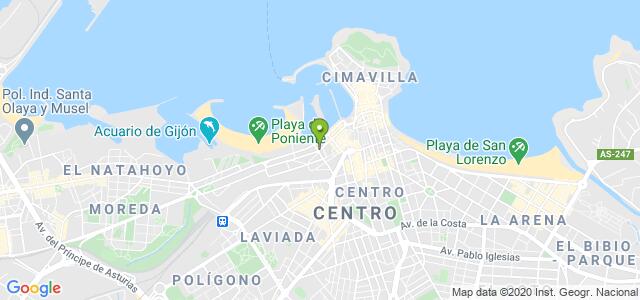 mapa de agencia tributaria de gijon