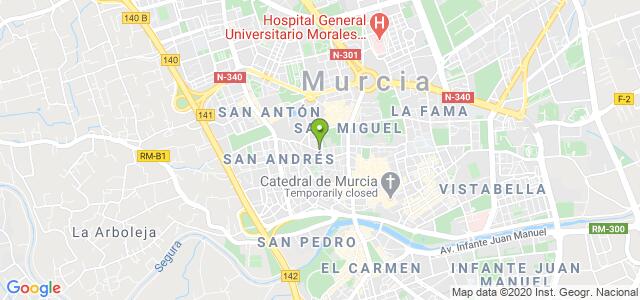 mapa de dep regional de inspeccion de murcia