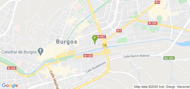 mapa de agencia tributaria de burgos