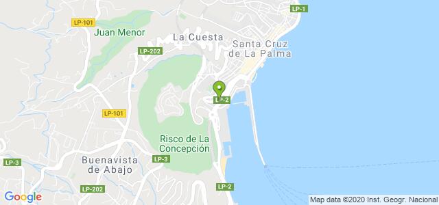 mapa de agencia tributaria de santa cruz de la palma
