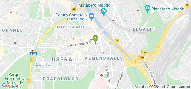 mapa de agencia tributaria de villaverde usera