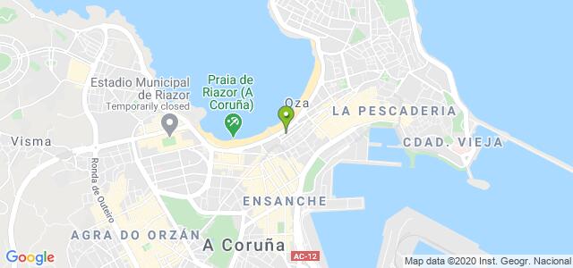 mapa de agencia tributaria a coruna