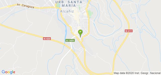 mapa de agencia tributaria de alcaniz