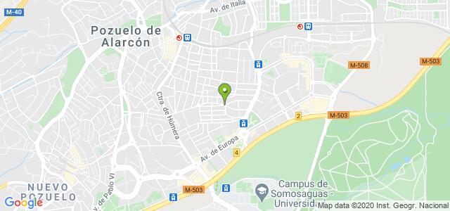 mapa de agencia tributaria de pozuelo de alarcon