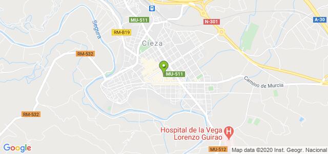 mapa de agencia tributaria de cieza