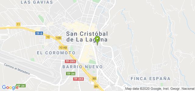 mapa de agencia tributaria de san cristobal de la laguna