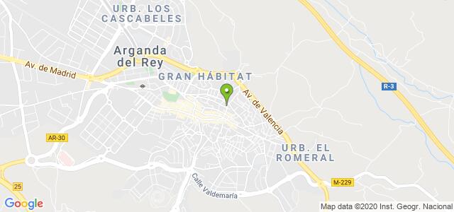 mapa de agencia tributaria de arganda