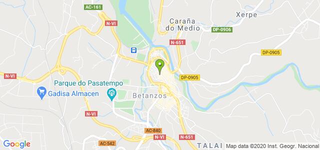 mapa de agencia tributaria de betanzos