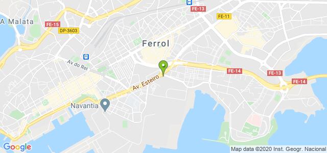 mapa de agencia tributaria de ferrol