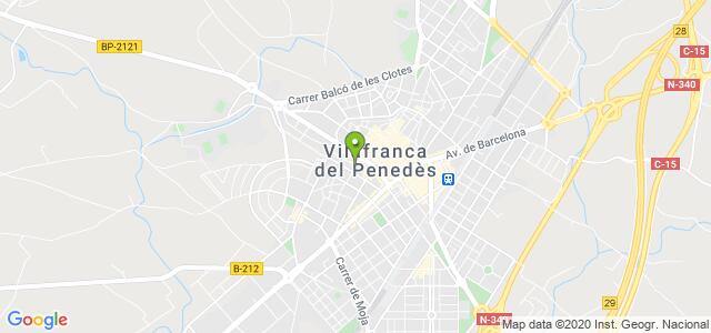 mapa de agencia tributaria de vilafranca del penedes