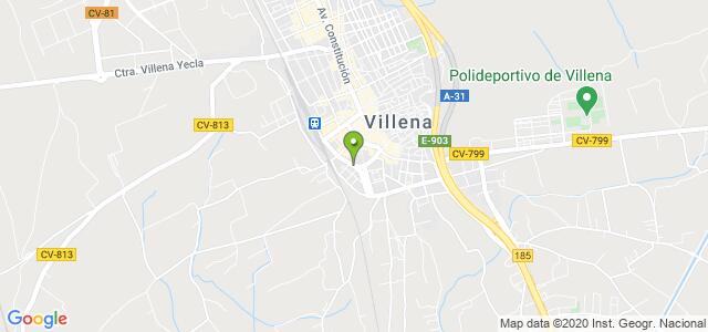 mapa de agencia tributaria de villena