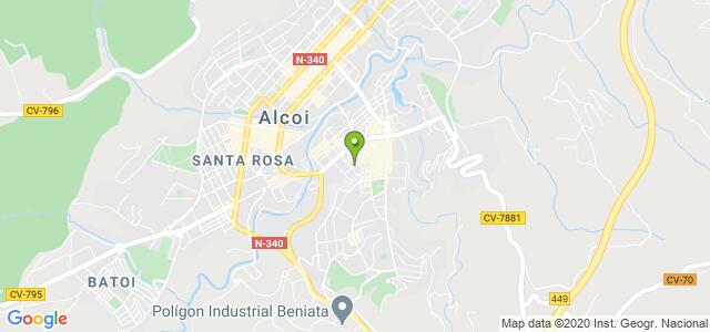 mapa de agencia tributaria de alcoy