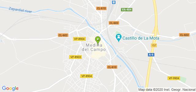 mapa de agencia tributaria de medina del campo