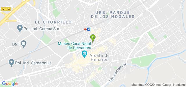 mapa de agencia tributaria de alcala de henares