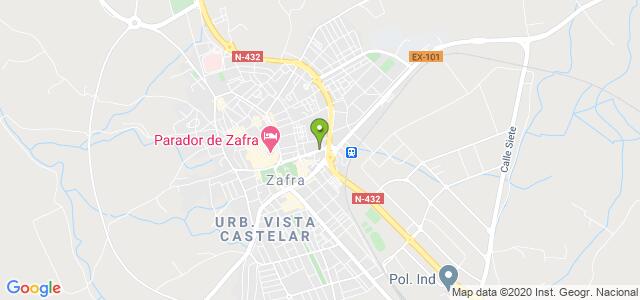 mapa de agencia tributaria de zafra