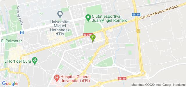 mapa de agencia tributaria de elche