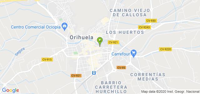 mapa de agencia tributaria de orihuela