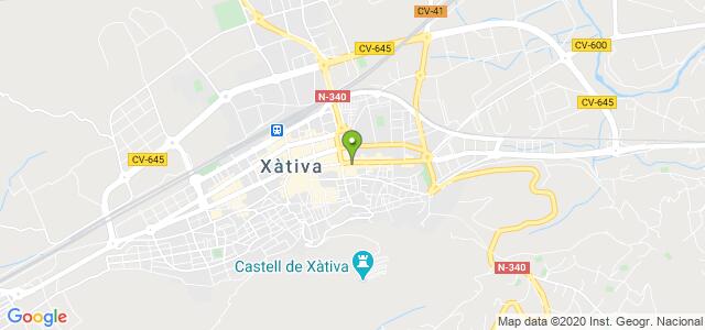 mapa de agencia tributaria de xativa