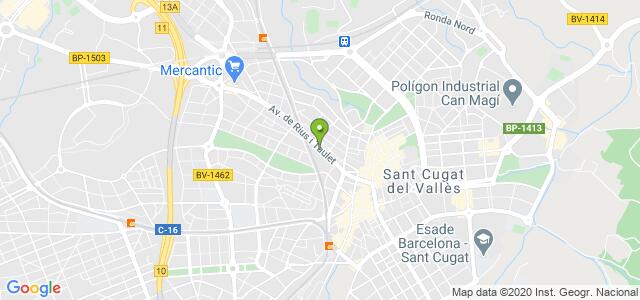 mapa de agencia tributaria de sant cugat del valles