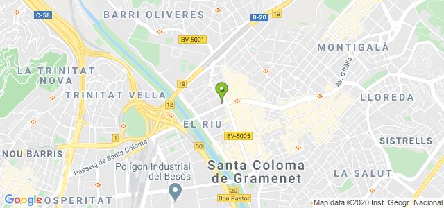 mapa de agencia tributaria de sta coloma de gramanet