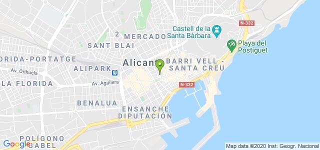 mapa de agencia tributaria de alicante