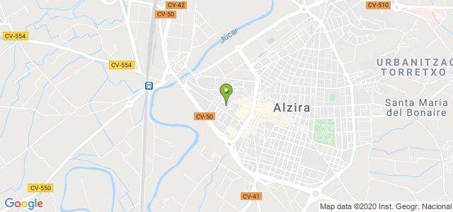 mapa de agencia tributaria de alzira