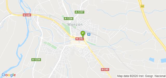 mapa de agencia tributaria de monzon