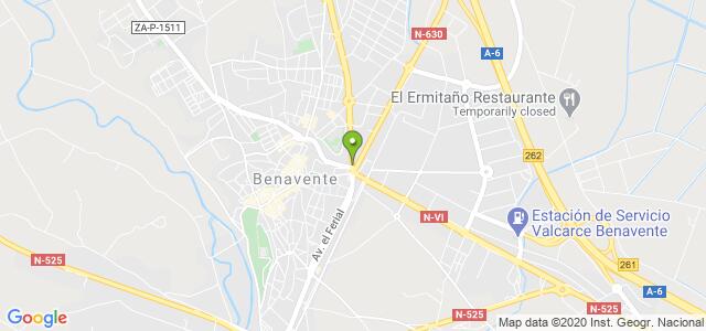 mapa de agencia tributaria de benavente