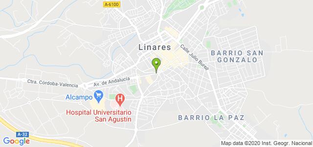 mapa de agencia tributaria de linares